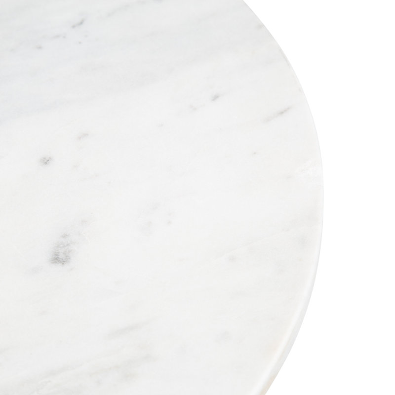 Mercer41 Cemil Genuine Marble Pedestal End Table & Reviews Wayfair